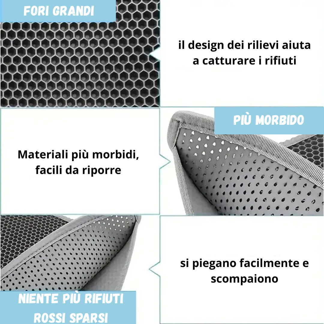 Tappetino per lettiera per gatti