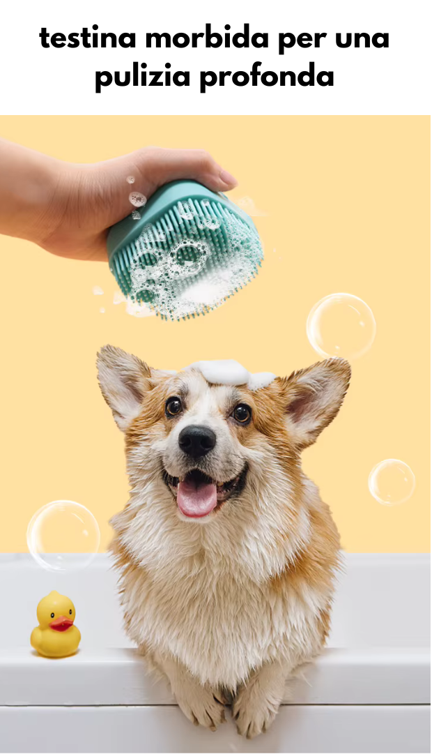 Guanti da massaggio per cane e gatto